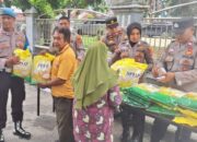Gerakan Pangan Murah Polres Lampung Tengah Hadir di Depan Masjid Istiqlal Bandar Jaya