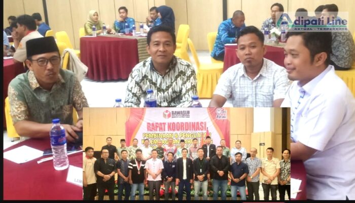 Bawaslu Lamteng Selenggarakan Rapat Koordinasi Pembinaan dan Penguatan Kelembagaan