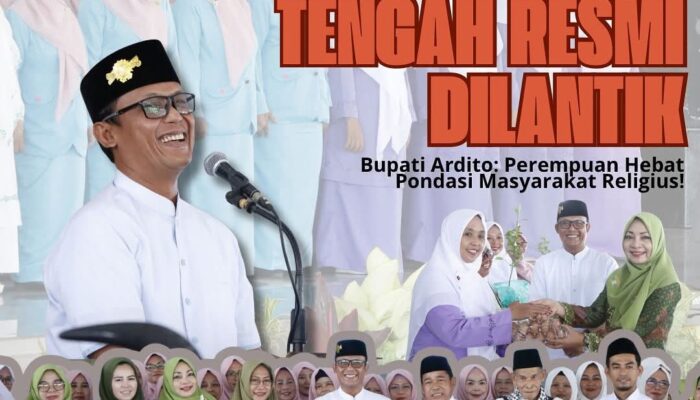 Pelantikan Lembaga Perangkat Muslimat Nahdlatul Ulama (NU) dihadiri Bupati Lampung Tengah